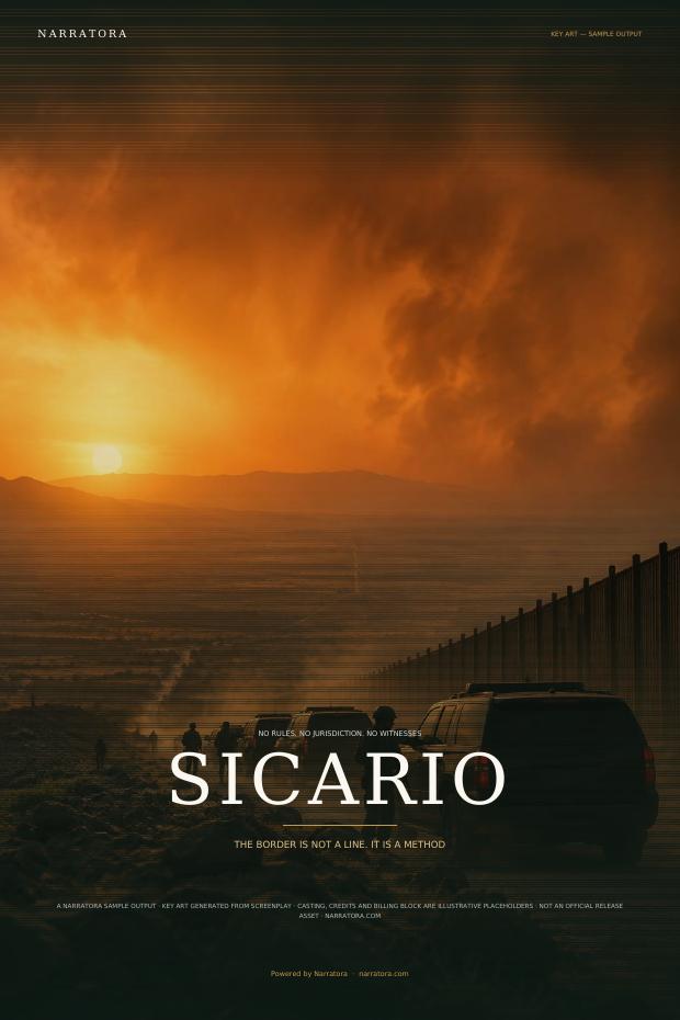 Theatrical Key Art & Poster sample — Sicario