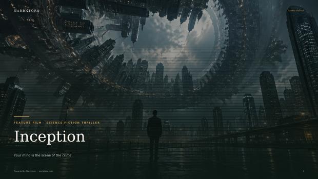 Film & TV Pitch Deck sample — Inception