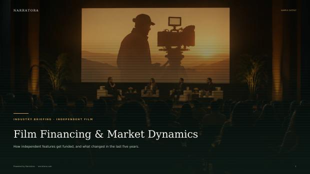 Presentation Slides sample — Film Financing & Market Dynamics